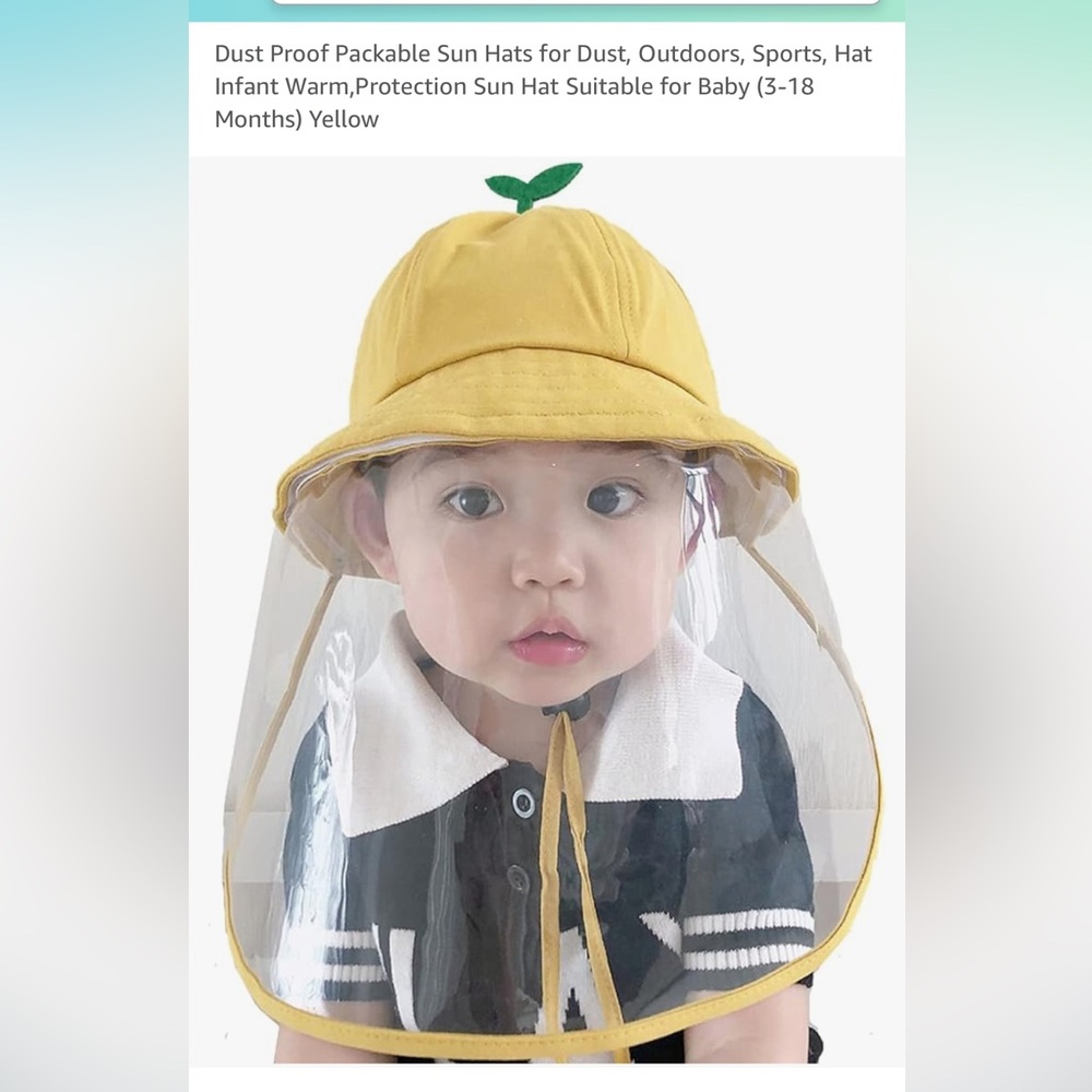 Sun hat with protection visor (3-18 months)